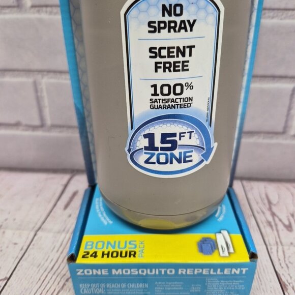 Thermacell Mosquito REPELLENT Patio Shield 15 ft ZONE NO SPRAY Refillable Grey - Picture 2 of 6